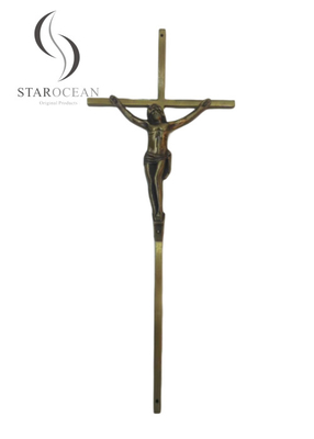 Crucifix ύφους της Ευρώπης νεκρικός υψηλός γυαλισμένος χαρακτηρισμός διακοσμήσεων φέρετρων